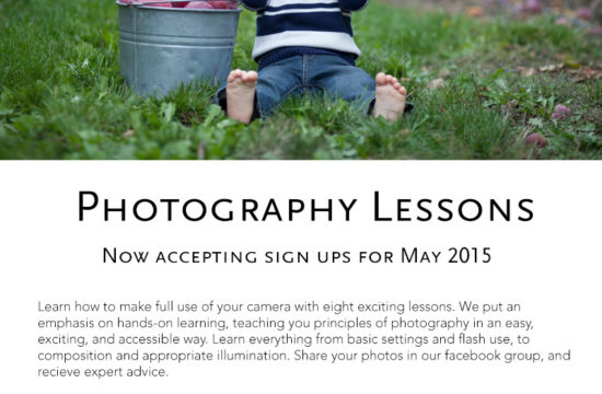 Photography Lessons Poster