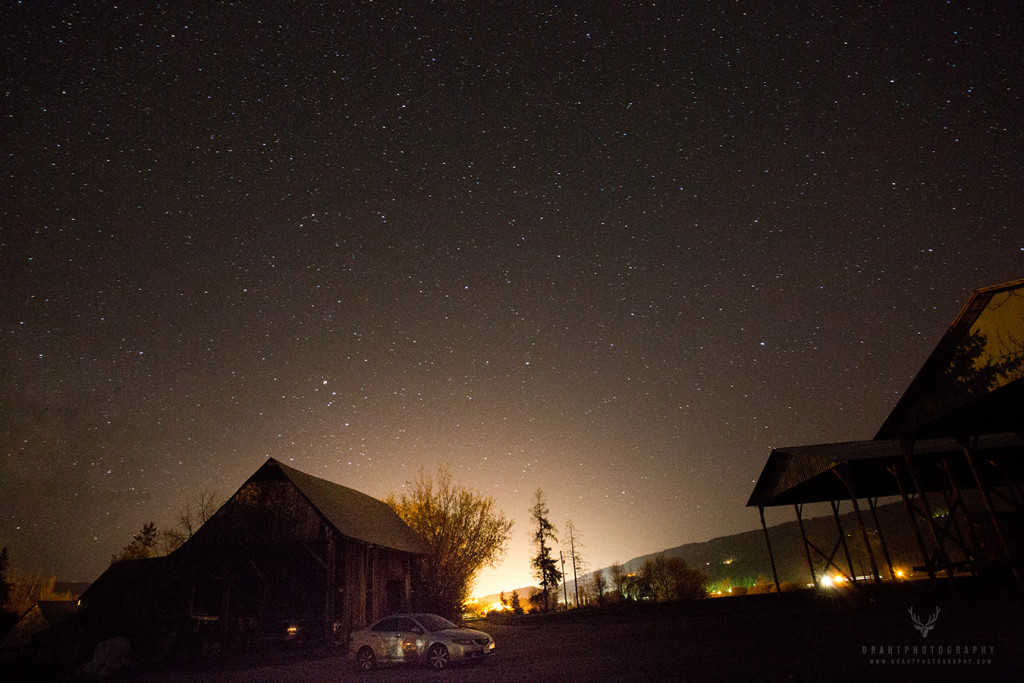 A rare show of aurora borealis in Enderby, British Columbia on April 17 by Vernon Photographer Eric Draht